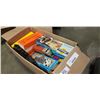 Image 1 : Box of HO model train cars some in box
