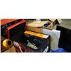Image 1 : STARWARS TOY BOX WITH TOYS AND BOX OF PAINTINGS