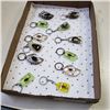 Image 1 : 12 ENCASED BUG KEYCHAINS
