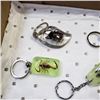 Image 2 : 12 ENCASED BUG KEYCHAINS