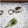 Image 3 : 12 ENCASED BUG KEYCHAINS