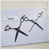 Image 1 : 2 PAIRS STAINLESS BARBER SCISSORS