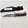 Image 1 : NEW WOOD LOOK HANDLE FIXED BLADE KNIFE