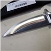 Image 2 : NEW WOOD LOOK HANDLE FIXED BLADE KNIFE