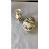 Image 8 : 4 CHINA CUPS AND SAUCERS, CREAM AND SUGARS AND LIDDED EGG DISH AND VASE