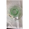 Image 3 : 4 PIECES OF GREEN DEPRESSION GLASS PLATES