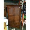 Image 2 : MAHOGANY FINISH 2 PIECE TV WARDROBE