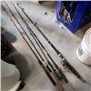 Image 2 : 5 fishing rods one is collapsable - 3 missing tips