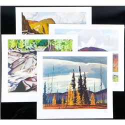 A.J. (1898-1992) Casson 4pc Madawaska Vista Art Folio. Limited Edition, Matched #34. Approx. 12x13"