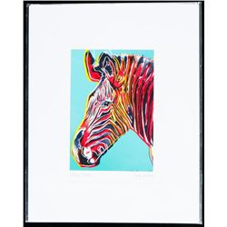 Andy Warhol "The Detail Series" 5x7" Art Card - Zebra. Bio au Verso.
