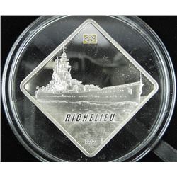 Richelieu .999 Fine Silver Proof Coin. 2oz. Limited Edition.