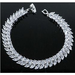 .925 Silver Marquise Swarovski Element Bracelet.