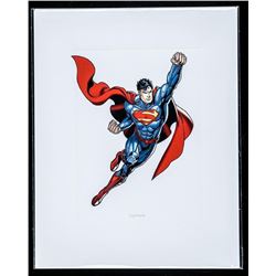 DC Comics Art Card "Superman". 8x10". Bio au Verso.