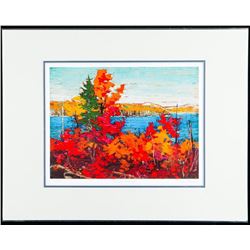 Tom Thomson (1877-1917) "Autumn Foilage" Art Print. Limited Somerville Edition #2/975. Scarce Low Nu