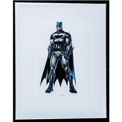 DC Comics Art Card "Batman". 8x10". Bio au Verso.