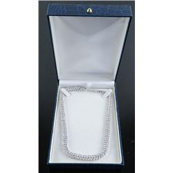 .925 Silver Marquise Swarovski Element Necklace.