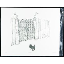 John Lennon Litho "The Wumberlog" Litho. Bio au Vero. Low Edition /12 Worldwide. 11x14".