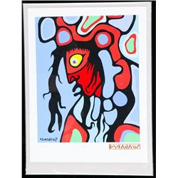 Norval Morrisseau (1931-2007) Canada's Picasso of the North Litho. "Soul Vision". Limited Edition Pu