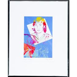 Andy Warhol "The Detail Series" 5x7" Art Card - Wayne Gretzky. Bio au Verso.