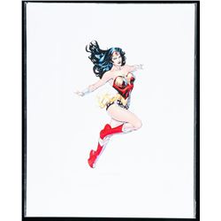 DC Comics Art Card "Wonder Woman". 8x10". Bio au Verso.