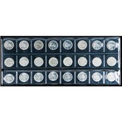 Lot (24) Canada Silver 10c. Mixed Collectible Dates.