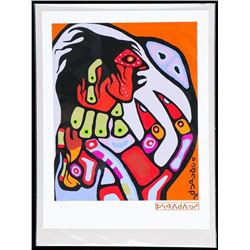 Norval Morrisseau (1931-2007) Canada's Picasso of the North Litho. "As I See Myself". Limited Editio