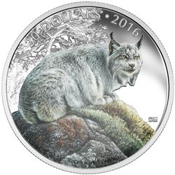 .9999 Fine Silver $20 "Commanding Lynx" Coin. SOLD OUT at the Royal Canadian Mint. Limited Edition w
