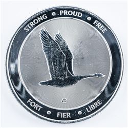 Canada 150 .9999 Fine Silver Collector Coin. "Strong, Proud, Free" Canada Goose Verso.