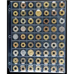 Lot (62) Amusement Park Tokens - Collectible.