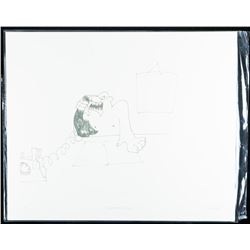 John Lennon Litho "Screaming Down a Telephone" Litho. Bio au Vero. Low Edition /12 Worldwide. 11x14"
