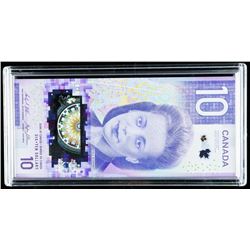 GEM UNC Bank of Canada "150th Anniversary" 10.00. FTY Prefix.