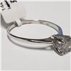 Image 3 : 14K White Gold Diamond(G-H, I, 0.55ct) Ring (~Size 7)(Ring is resizable for $40) (~weight 1.3g), Ins