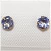 Image 1 : 10K Yellow Gold Tanzanite(0.56ct) Freshwater Pearl 2In1 Earrings (~weight 13.29g), Suggested Retail 