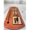 Image 2 : Vintage Ladies Wear Tailor Thermometer, Wood, Made in Japan