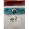 Image 2 : 2pc Vintage Collectible Lot, Early John Bull Tire And Repair Tin and The Clipper Fishing Line Box