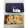 Image 2 : 200 Vintage Milk Bottle Caps in Purdys Chocolate Box