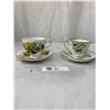 Image 2 : Two Vintage, Made in England, Tea Cups and Saucers