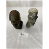 Image 2 : Lot of 2 African Soap Stone Carvings