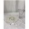 Image 1 : Nice Serving Plate and Crystal Vase