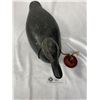 Image 2 : Vintage Hand-Painted Duck Decoy with a Duck-in decoy Weight