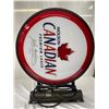 Image 2 : Very Nice Wall Mounted Light Up Molson Canadian Double Sided Beer Sign