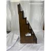 Image 2 : Very Nice Solid Wood Display Shelf 13w 9 tall 20 Deep