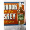 Image 3 : 1940s Overbrook Straight Rye Whisky Sign Sceration, PA Tin Tacker Metal Sign 20x14