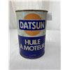 Image 2 : Vintage Datsun Motor Oil 1L Tin, Nissan Canada