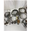 Image 2 : Small Box Lot Of Vintage Car Headlight Covers Door Handles