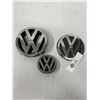 Image 1 : Lot Of 3 Vintage VW Car Emblems, Etc