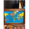 Image 2 : Vintage World Map Lightup Clock, As Found