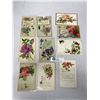Image 1 : Lot Of 10 Vintage Flower Postcards