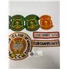 Image 3 : 1950-70s Vintage Curling Embrodered Wool Sew On Patches