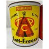 Image 2 : Vintage TCP Anti Freeze Imperial Gallon Tin And Bulldog Permanent Anti Freeze Canadian Tin Can